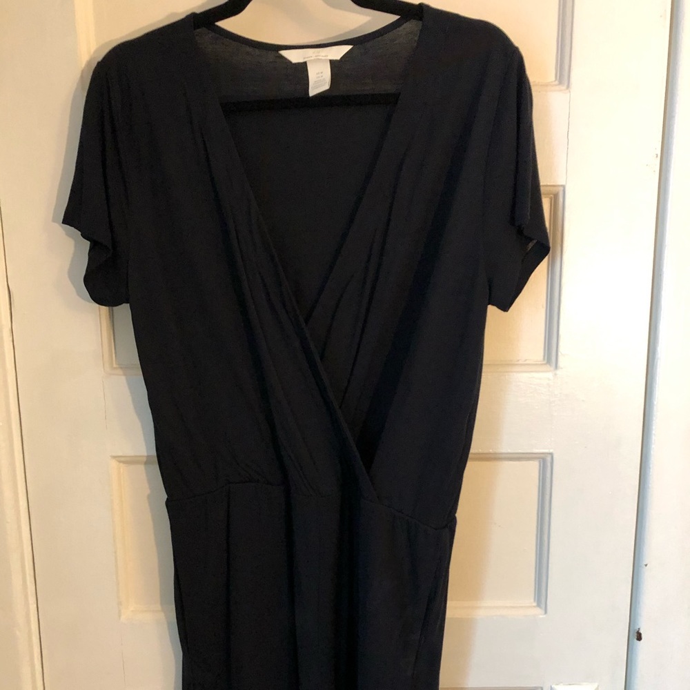 Navy Blue Jersey Romper